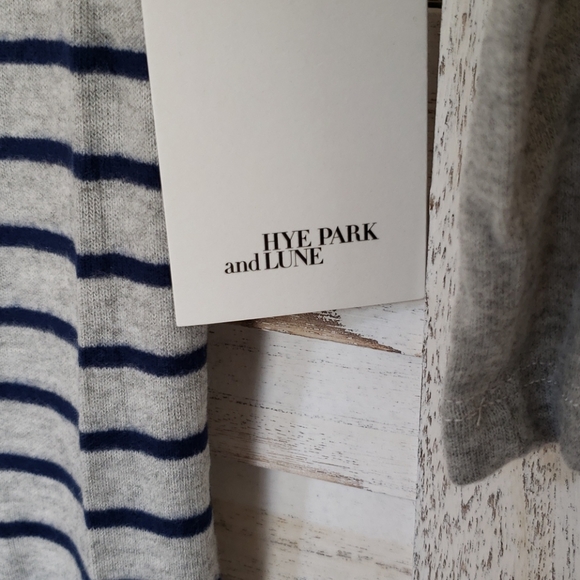 Hye Park and Lune Sabrina Gray Blue Sweater Dress - Picture 2 of 4